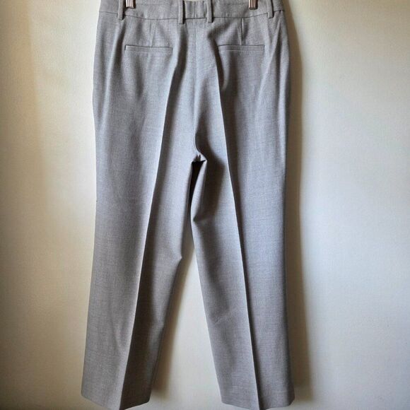 LIKE NEW LAFAYETTE 148 NEW YORK GATES LIGHT GREY WOOL PANTS WOMENS SIZE 10 - Picture 2 of 16